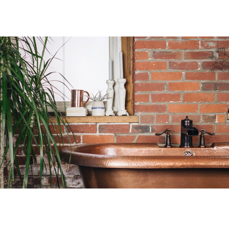Thales 5' Copper Freestanding Bathtub with Overflow