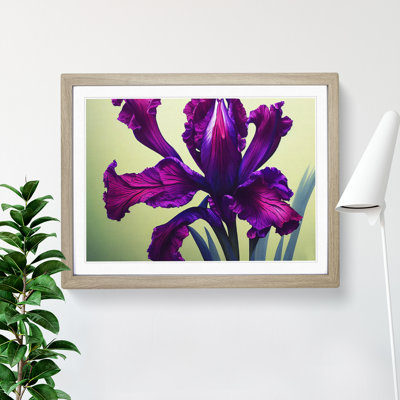 Classic Iris Flowers - Framed Print