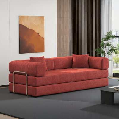 78.8inch Modular Sectional Sofa, Convertible Pudding Block Sofa, Floor Standing Sofa Bed Arm Comfort Sofa Bed, Compression Sofa for Living Room and Be by Ivy Bronx