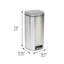 Poubelle à pédale en acier inoxydable 7,92 gallons