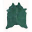 Brinda Cowhide Area Rug in Emerald