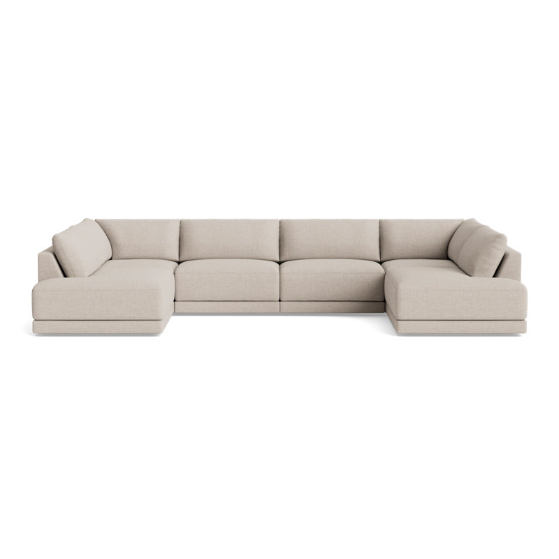 Eva Sectional, Performance Weave - Natural