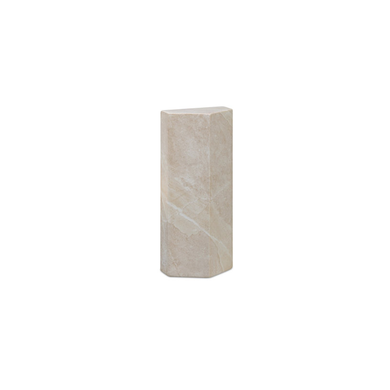 Nix Outdoor Side Table Green, Travertine