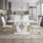 Kimara Modern Faux Leather Diamond Quilt Cantilever Dining Chairs (Set of 4)-245472721-208377318-215003007