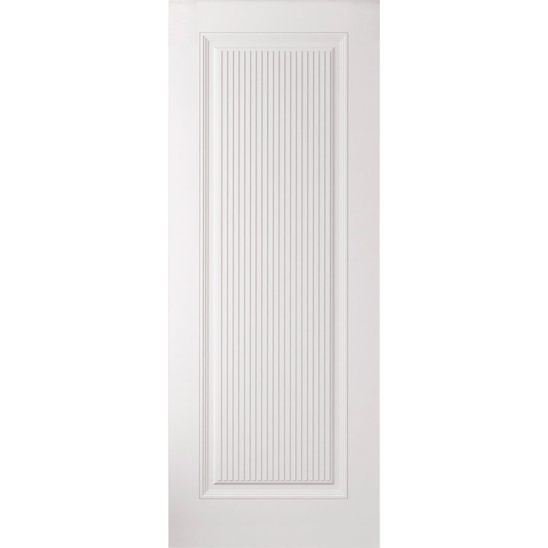 Panneau de porte à dalle | Émail blanc impérial 1888 | Portes de salle de bain et de chambre à coucher, 30 po x 96 po