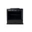 Coffre en acier noir mat avec accès rapide pour les grands objets - 11,66 po Profondeur, poids de 8,33 lb, largeur de 8,96 po, hauteur de rangement de 7,11 po