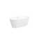 59" x 29.5" Acrylic Freestanding Soaking Tub with Chrome Overflow and Quick Drain
