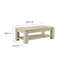 Table basse en travertin Hollis