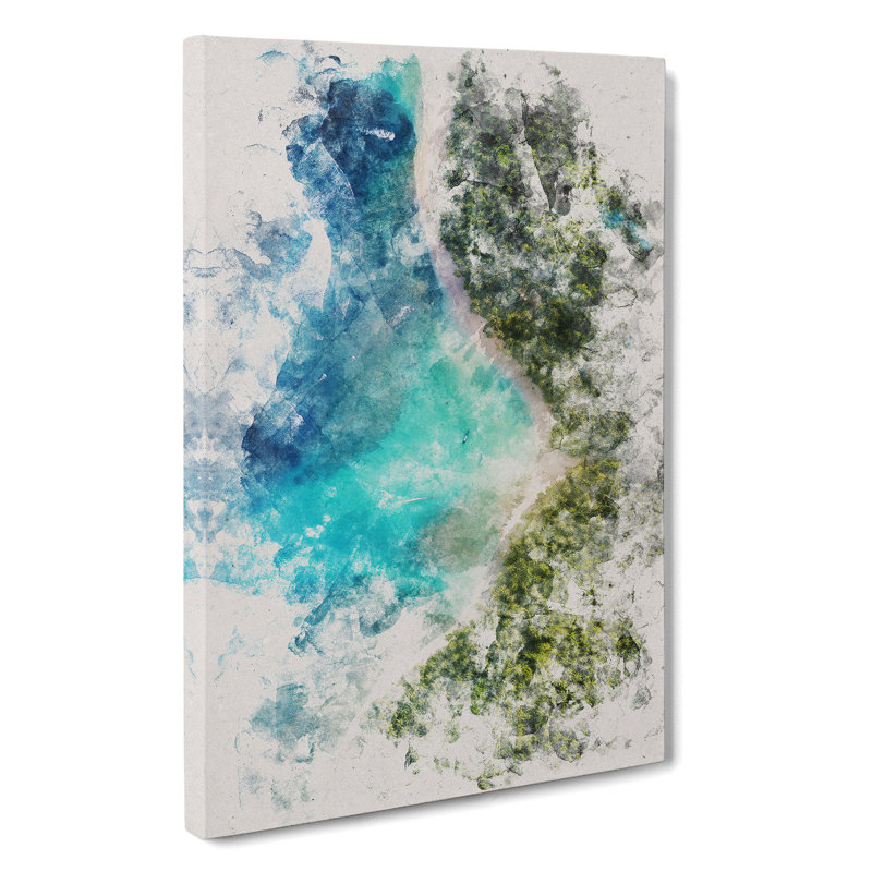 Beautiful Beach - Wrapped Canvas Print, 91cm H x 60cm W x 3cm D