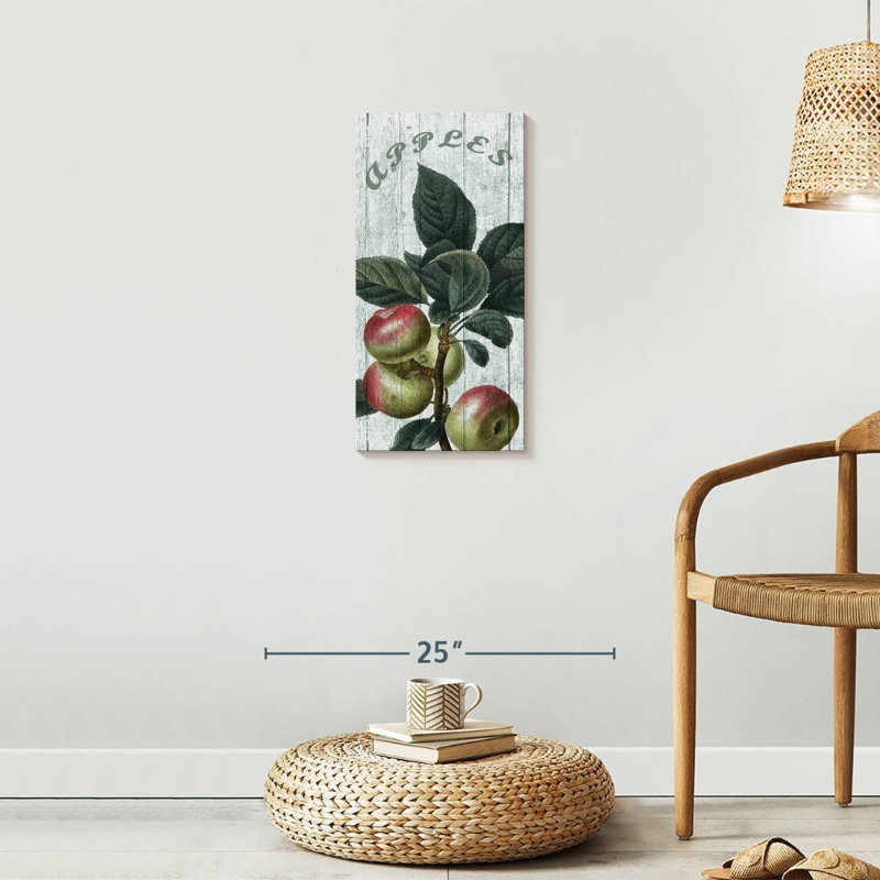 " Fresh Apples " by Tom Timber, 24" H x 12" W x 1.25" D