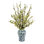 Cherry Blossom Branches in Decorative Ceramic Vase