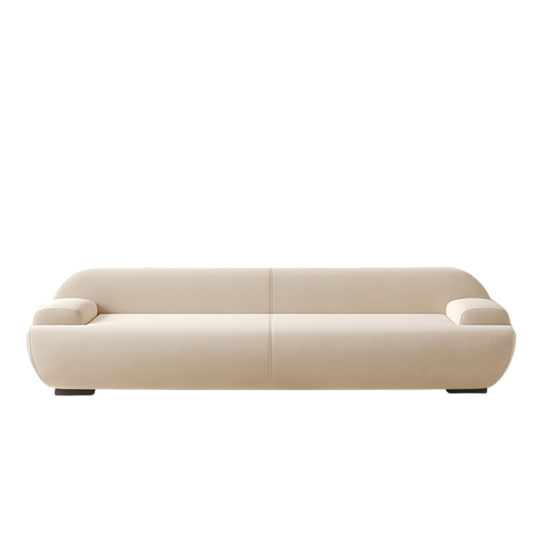 Banc rembourré Hamidiye Leathaire, H 23,62 po x l 70,86 po x P 19,68 po, Beige