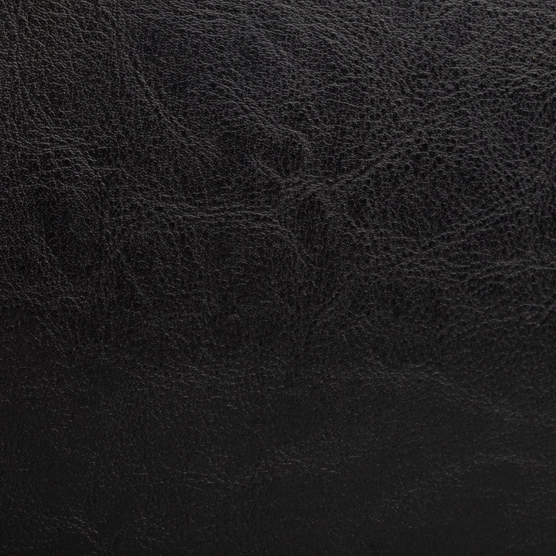 Storage Ottoman - 30-Inch Folding Faux Leather Footrest, Linen Chest, or Bench with Removable Bin for Living Room or Bedroom by Home-Complete (Black)