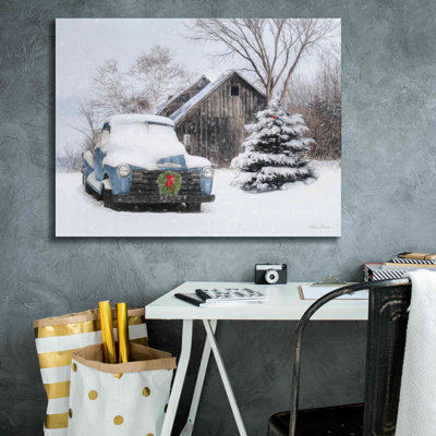 «Christmas on the Farm» par Lori Deiter, art mural sur toile