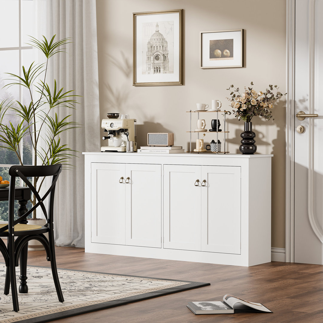 Sihon 57'' W 4 Door Sideboards and Buffets with Adjustable Shelves Winston Porter 