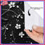 Rideau de douche à motif floral - décor de salle de bain floral minimaliste-108048249