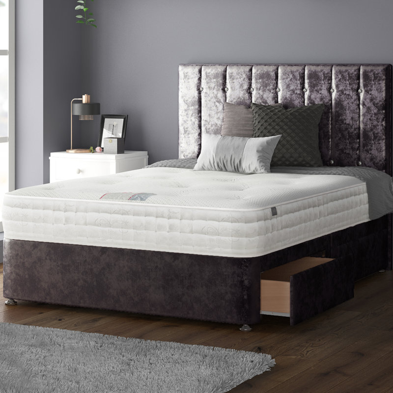 New Fairfield Divan Bed Base, Truffle, Super King (6'), No Drawers