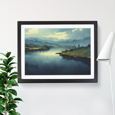 A Watercolour River - Single Picture Frame Painting