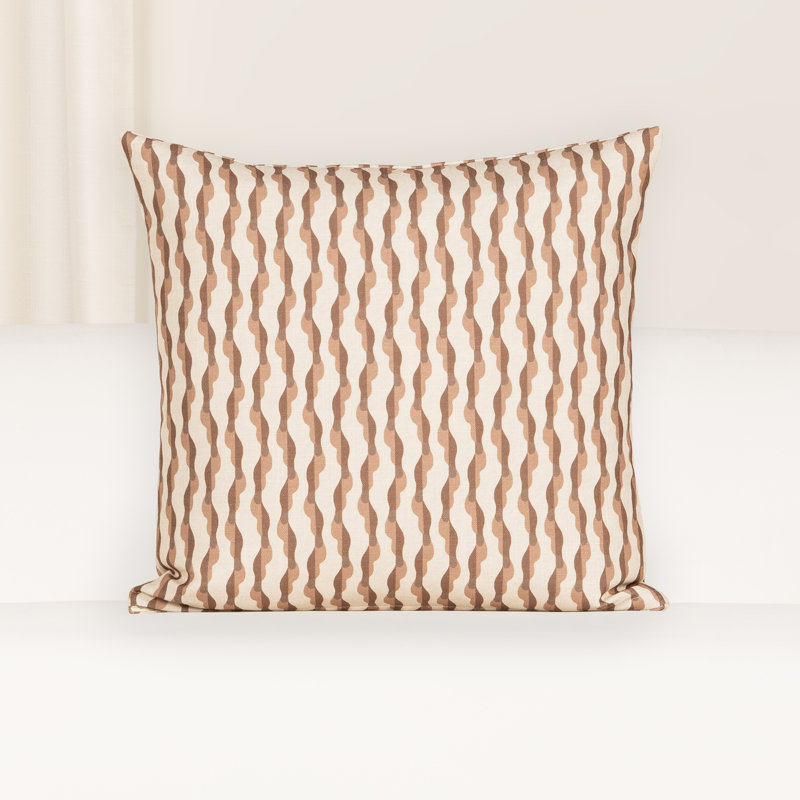 Coussin décoratif Horizon brumeux, Rouille, 16" x 16" Square, Bourre en polyester