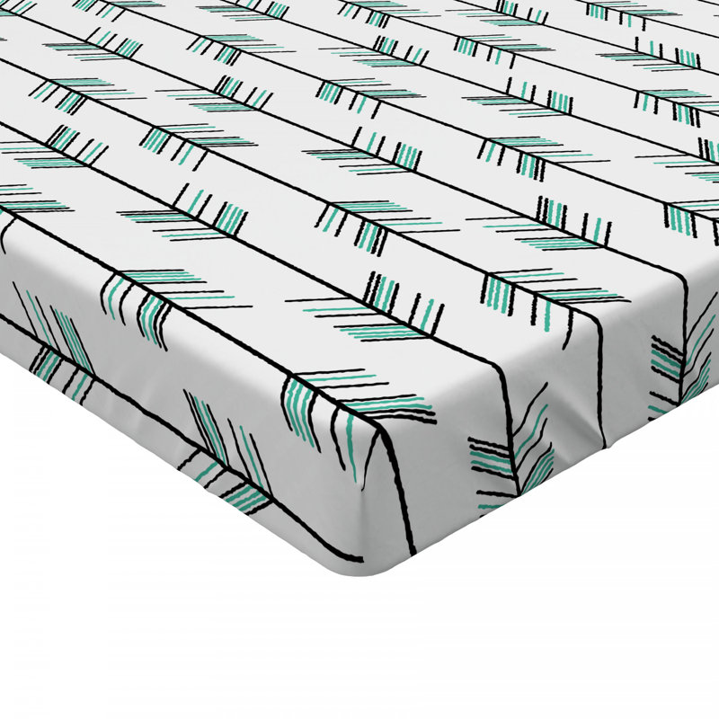 Drap-housse rayures arrow, Drap-housse de taille double