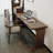 Brown Rectangle Solid Wood Desks-107203871