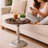 Hand-Carved Boho Folding End Table-960179128