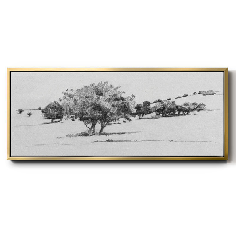 Treeline S croquis I - toile encadrée, H 20 po x l 50 po