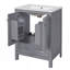 Meuble-lavabo moderne avec lavabo encastré-614274045