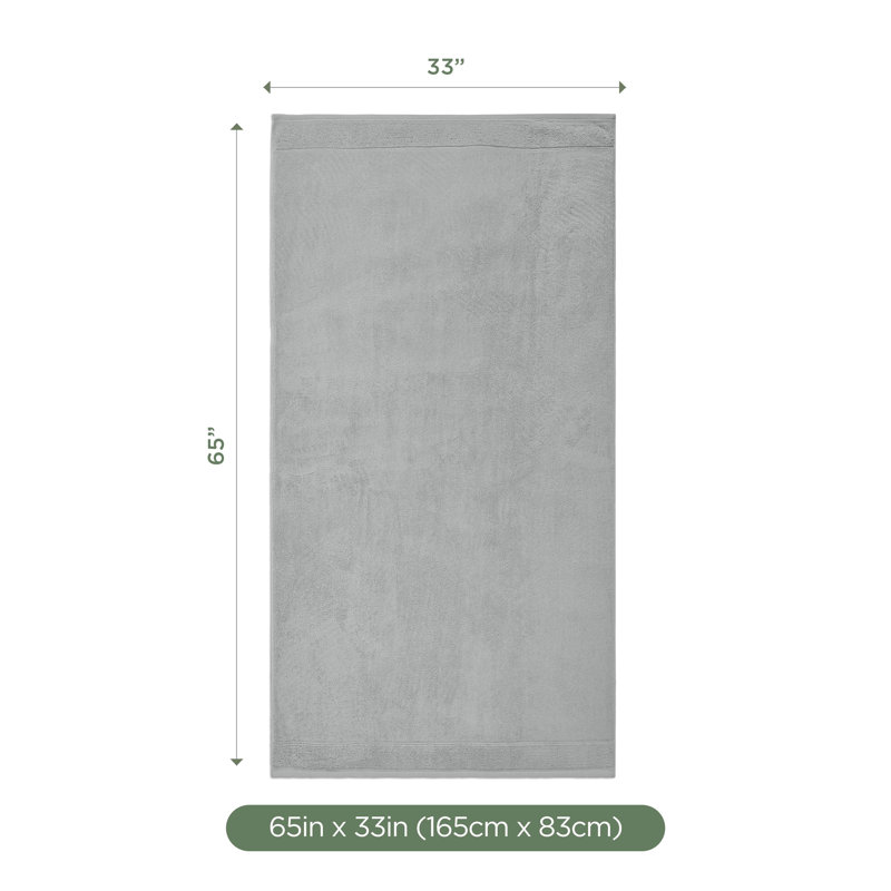 Martex Restore Light Grey Bath Sheet, Light Grey