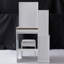 Ensemble de coiffeuse compacte avec tabouret rembourré et miroir coulissant, rangement multicouche pour les petits espaces-1963413155