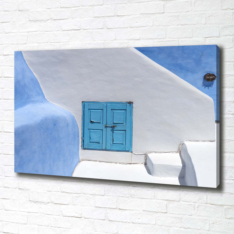 Santorini Greece - Wrapped Canvas Print