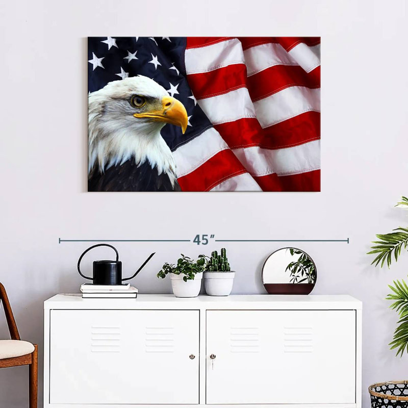 American National Bald Eagle, 24" H x 36" W