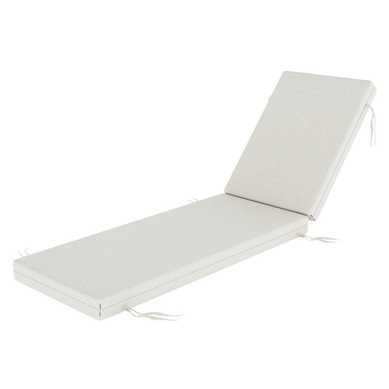 Lani Sunbrella® Outdoor Chaise Lounge Cushion, Sunbrella Bliss Linen, 21" W x 78" D