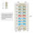 8-tier Corner Bookshelf With Detachable Shelves