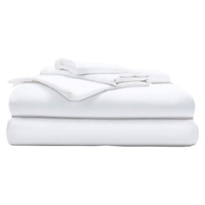 Cotton Blend Percale Solid Colour Sheet Set