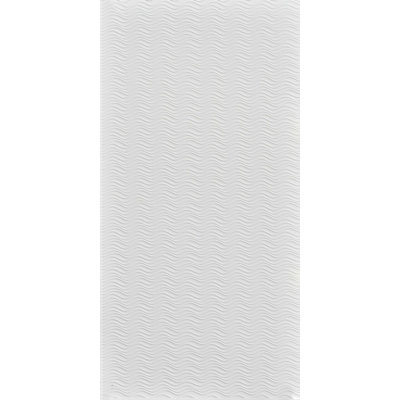 Wavation x 8 pi Panneaux muraux PVC PVC 3D - Blanc brillant (32 pieds carrés / feuille)