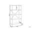 New Canaan 160cm H x 80cm W Steel Etagere Bookcase