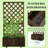 Garden Bed,Wooden Raised Garden Bed Planting Planter Box With Trellis And Drain Holes For Climbing Vine Plants