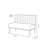 Meegan Faux Leather Upholstered Bench
