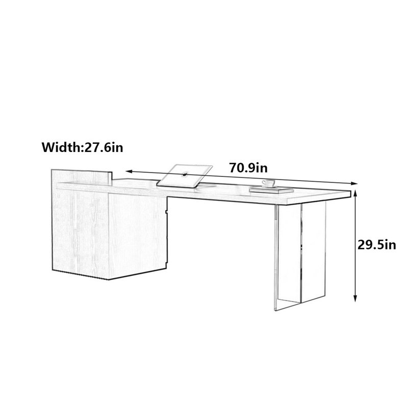 Hedberg, 29.5" H x 70.9" W x 27.6" D