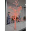 White Tree With Red Led Lights -  Size: 70"L X 65"W X 120"H.