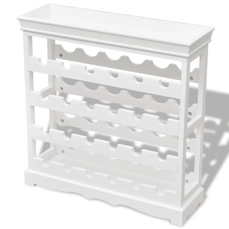 Rivka Floor Wine Bottle Rack, White
