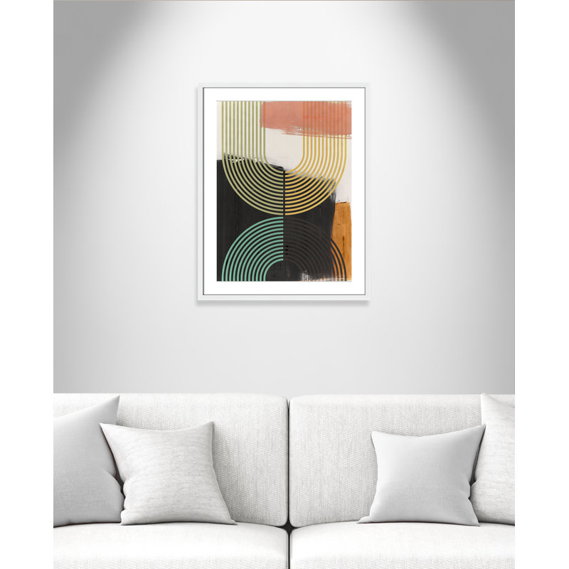 «Bolded II» par Isabelle Z, Blanc satiné, L 23,5 po x H 29,5 po, Matted Print