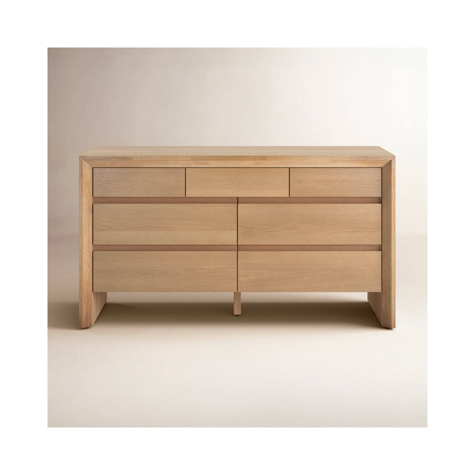 Wyat 7 Drawer Dresser, Natural