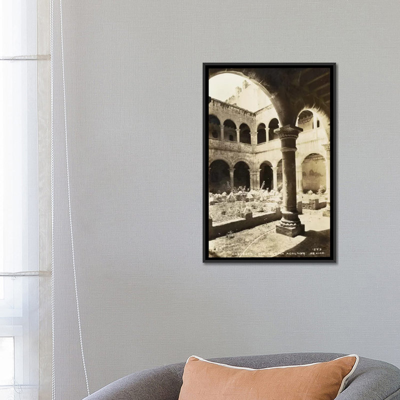 « old mexico ii », reproduction d’impression sur toile, H 12 po x l 8 po x P 0,75 po, Toile avec cadre noir