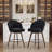 27“ Swivel Bar & Counter Stool With Wood Base and Large Seat, Black Sherpa-69000003