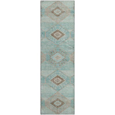 Premium Machine Washable Xamiera AMF1857 Aztec Rug
