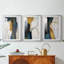 ABSTRACT Series DCxxi - Impression encadrée sur mesure de qualité supérieure - 3 pièces