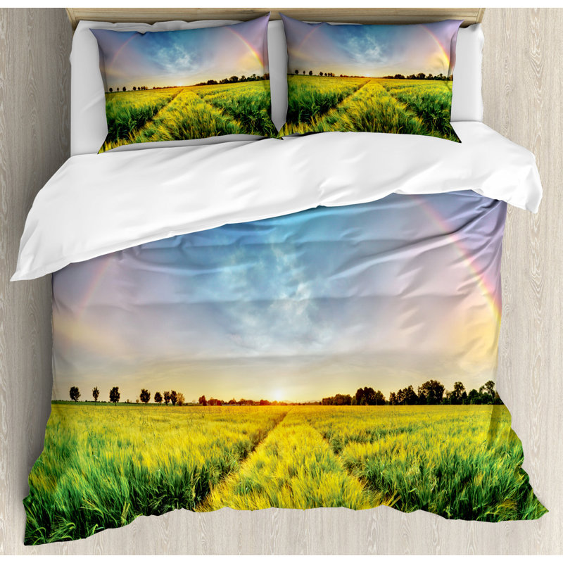 Rustic Duvet Cover, Queen Duvet Cover + 2 Pillow Sham