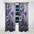 Purple Grey Violets Dream I - Traditional Curtain - Velvet Room Darkening - 1 panel-107826637